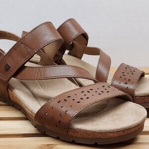 Earth Origins Womens | Brown | Leather Strappy Sandals Size 12
